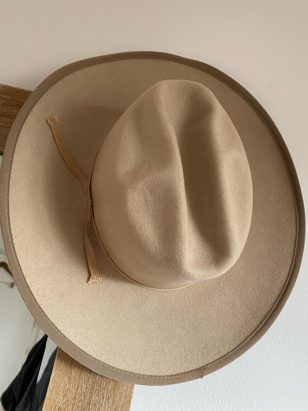 Smithbilt Calgary Women's Wide Brim Fedora Wool Western Hat - Tan